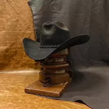 Джинсовый стиль Чистая шерстяная шляпа Модный однотонный шерстяной цилиндр