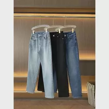 «Джинсы B/C King из утолщенного бархата — идеальный вариант для осени и зимы с ботинками и кроссовками». 26 светло-синий