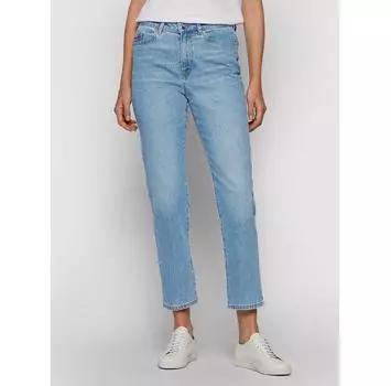 Джинсы Boss Straight Crop Vd 50452525 синий Regular Fit 27