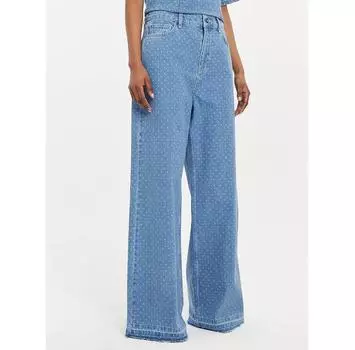 Джинсы Custommade Oteca Dots 999449608 синий Wide Leg L