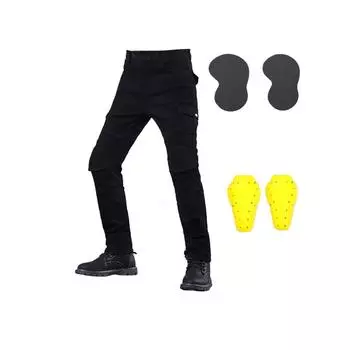 Джинсы для езды на мотоцикле, противоударные штаны для мотоциклистов, мужские и женские, для гонок по бездорожью, защитный пояс, защитное снаряжение XS синий