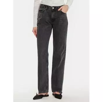 Джинсы Gina Tricot 21489 черный Straight Fit 34