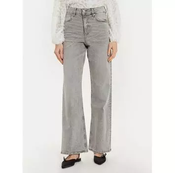 Джинсы Gina Tricot 22129 серый Wide Leg 40