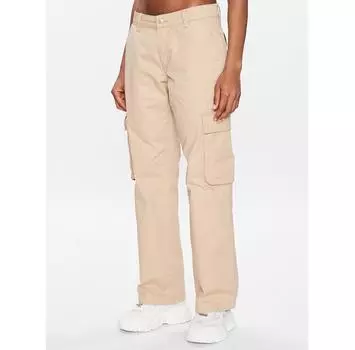 Джинсы Gina Tricot Cargo 18418 бежевый Regular Fit 40