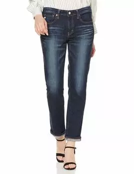 Джинсы HANA Tapered Straight Denim Pants Сделано в Японии SKY38 Темно-синий 25 [Something] Женские темно-синий