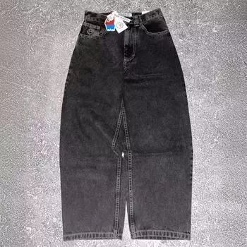 Джинсы Harajuku с широкими штанинами в стиле хип-хоп Y2K Cartoon XL
