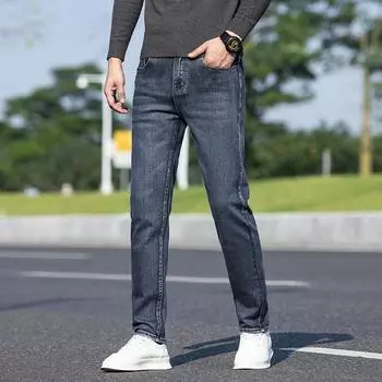 Джинсы High Street мужские весенние прямые свободные брюки новые обычные брюки модного бренда 28