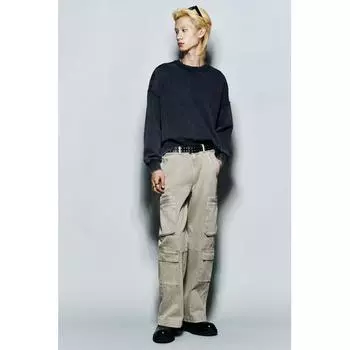 Джинсы HM Loose Cargo Dusty Green 28/30