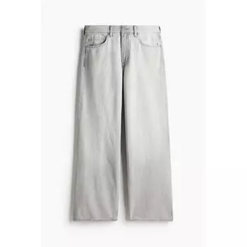 Джинсы HM Loose High Waist Light Denim Grey 28/30