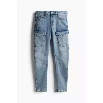 Джинсы HM Slim Cargo Denim Blue 2830