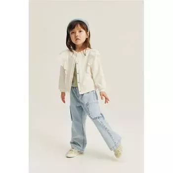 Джинсы HM Wide Fit Light Denim Blue
