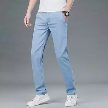Джинсы из супермягкого мерсеризованного эластичного хлопка — дышащие, удобные, свободного кроя, для мужчин среднего возраста 42 (34 inch) 230 lbs