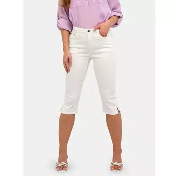 Джинсы Kaffe Spodnie capri Zelina 10506525 белый Slim Fit 34