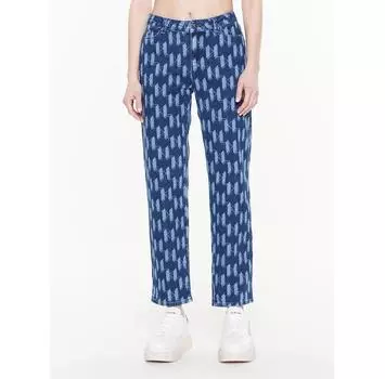 Джинсы KARL LAGERFELD Monogram 225W1106 синий Regular Fit 27