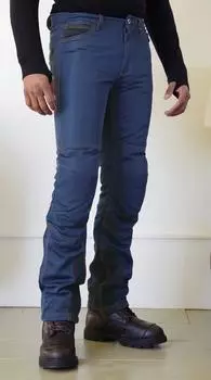 Джинсы KOMINE для езды на мотоцикле, сетчатые, индигово-синие, XL 1157, сетчатый материал, стандарт CE, уровень 2, эластичный материал, протектор WJ-740R, весна/лето