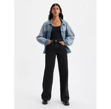 Джинсы Levi s Ribcage A6081-0001 черный Wide Leg 32/32