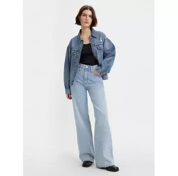 Джинсы Levi s Ribcage A6081-0002 синий Wide Leg 32/32