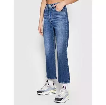 Джинсы Levi s Ribcage Crop Bootcut A1967_1 синий Slim Fit 24