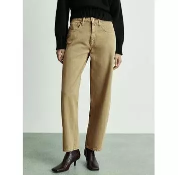 Джинсы Mango Bet 77007129 бежевый Balloon Fit 42