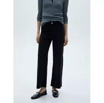 Джинсы Mango Catherin 77002008 черный Relaxed Fit 38