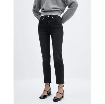 Джинсы Mango Claudia 57084425 черный Regular Fit 42