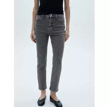 Джинсы Mango Claudia 77005663 серый Slim Fit 42