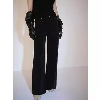 Джинсы Mango Diana 77007124 черный Wide Leg 32