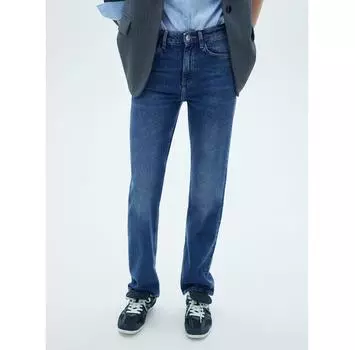 Джинсы Mango Matilda 77064451 синий Straight Fit 38