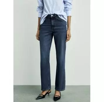Джинсы Mango Matilda 87040448 синий Straight Fit 42