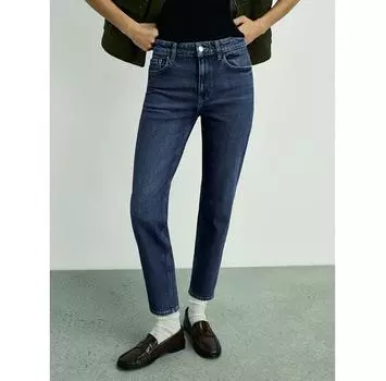 Джинсы Mango Newmom 87010289 синий Mom Fit 46