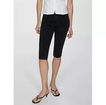 Джинсы Mango Spodnie capri Lora 77080354 черный Skinny Fit 44