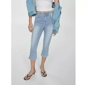 Джинсы Mango Spodnie capri Priscila 77060382 синий Slim Fit 36