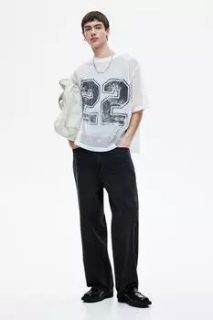 Джинсы мешковатые HM черные 2830