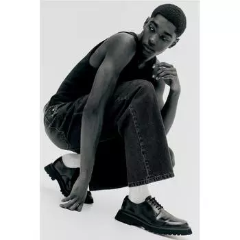 Джинсы мешковатые HM черные 28/30