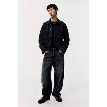 Джинсы мешковатые HM Dark deniM Grey 2830