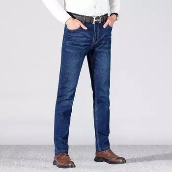 Джинсы Мужские универсальные брюки узкого кроя по индивидуальному заказу Джинсы Business Talk Мужские прямые брюки Мужские 28