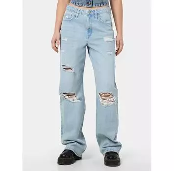 Джинсы Noisy May Frilla 27030393 синий Straight Fit 25/30