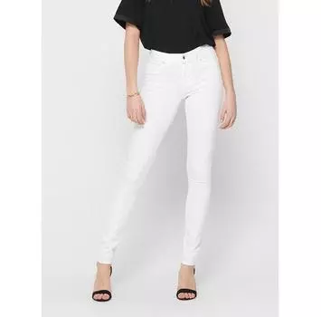 Джинсы ONLY 15195647 белый Skinny Fit XS/32