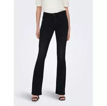 Джинсы ONLY 15286686 черный Flared Fit S/34
