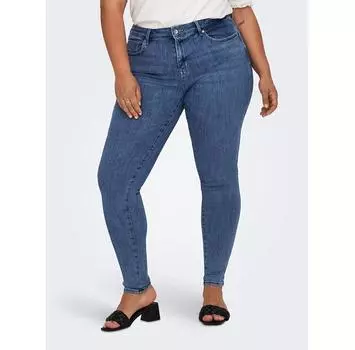 Джинсы ONLY Carmakoma 15300955 синий Skinny Fit 44