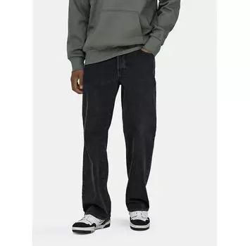 Джинсы Only & Sons Fade 22026778 черный Loose Fit 31/32