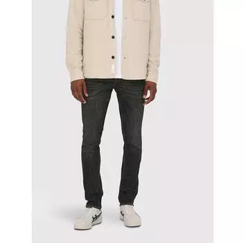 Джинсы Only & Sons Loom 22023145 черный Slim Fit 33/32