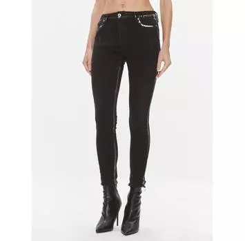 Джинсы Please P0NHCFGW5Q черный Skinny Fit XS