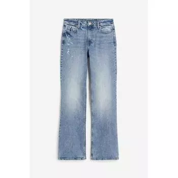 Джинсы с высокой талией HM Bootcut Светло-голубые