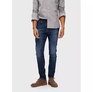 Джинсы Selected Homme Leon 16088264 синий Slim Fit 36/32