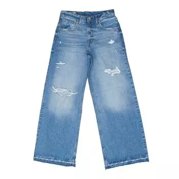 Джинсы широкие 601144 для женщин 24-USA синий