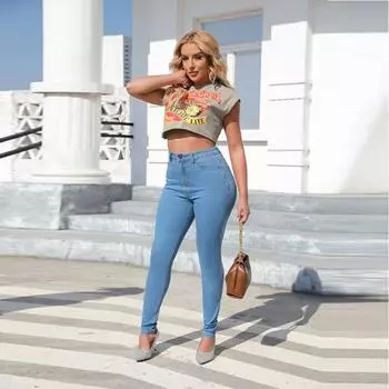 Джинсы-скинни High Pop, джинсы-карандаш S белый