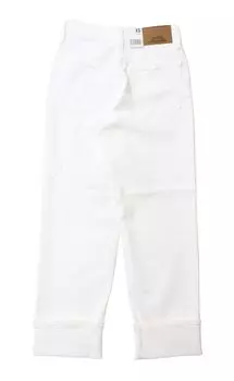 Джинсы Something ELSA Straight, сделано в размере XS, Япония, SEA33, женские, цвета слоновой кости, слоновая кость