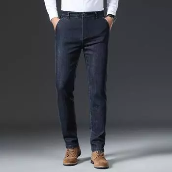 Джинсы Straight Tube Мужские классические джинсы с высокой талией, универсальные и молодежные, удобные брюки на весну и осень 28