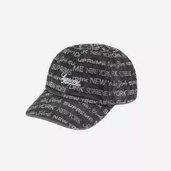 Джинсы Supreme Multi Type Jacquard Denim с 6 панелями, черные 22FW -